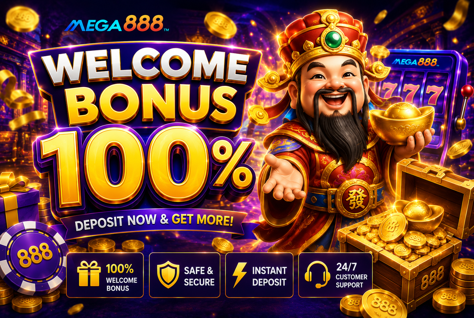 Mega888 Welcome Bonus 100% – How to Claim